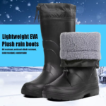 Winter Warm Eva Rain Boots Men Waterproof Cotton Long Rain Boots Outdoor Snow Boots Shoes Arctic Ice Tall Cold Weather Shoes - 图片 4