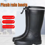 EVA Rain Boots Waterproof Foam Knee-high Rubber Shoes Removable Liner Draw String Fishing Hunting Ice Cold Storage Workers Boots - 图片 4