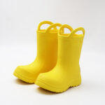 Custom Portable Children's Rain Boots Anti Slip Soft Sole Lightweight Rubber Waterproof Comfortable Rain Shoes Handles Rain Boot - 图片 2