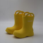 Custom Portable Children's Rain Boots Anti Slip Soft Sole Lightweight Rubber Waterproof Comfortable Rain Shoes Handles Rain Boot - 图片 3