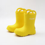 Custom Portable Children's Rain Boots Anti Slip Soft Sole Lightweight Rubber Waterproof Comfortable Rain Shoes Handles Rain Boot - 图片 5