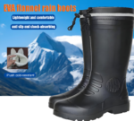 EVA Rain Boots Waterproof Foam Knee-high Rubber Shoes Removable Liner Draw String Fishing Hunting Ice Cold Storage Workers Boots - 图片 6