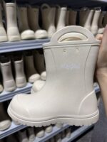Custom Portable Children's Rain Boots Anti Slip Soft Sole Lightweight Rubber Waterproof Comfortable Rain Shoes Handles Rain Boot - 图片 24